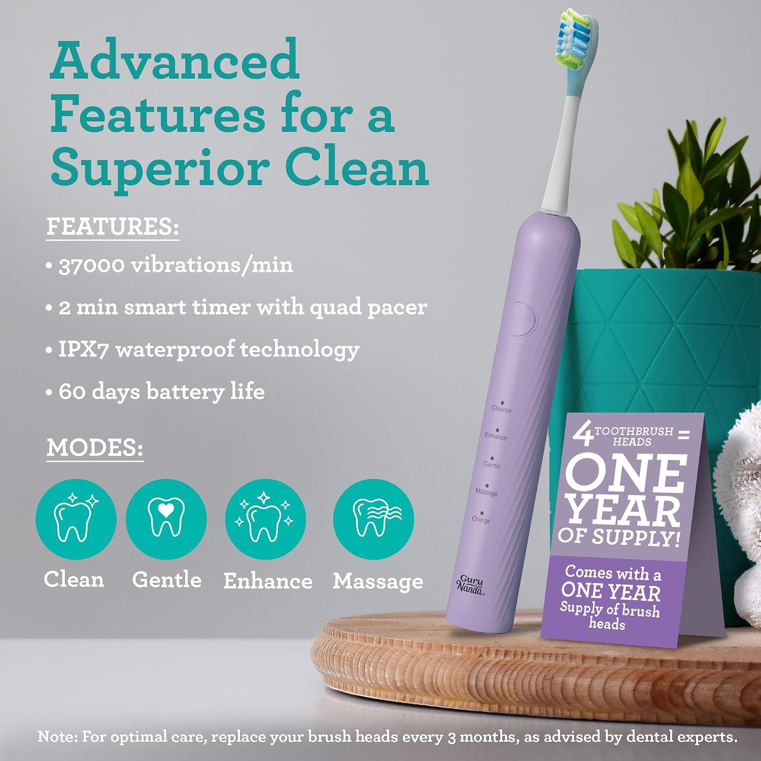 Lion & Lamb Kit 2.0, Electric Toothbrush with Water Flosser Combo, 4 Jet Tips, 4 Brush Heads, & IPX7 Waterproof