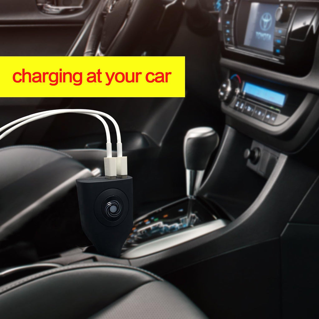 Dual USB Car Charger,2-in-1 Car and Home Portable Travel Charger with Foldable Plug for iPhone iPad LG (Camouflage)