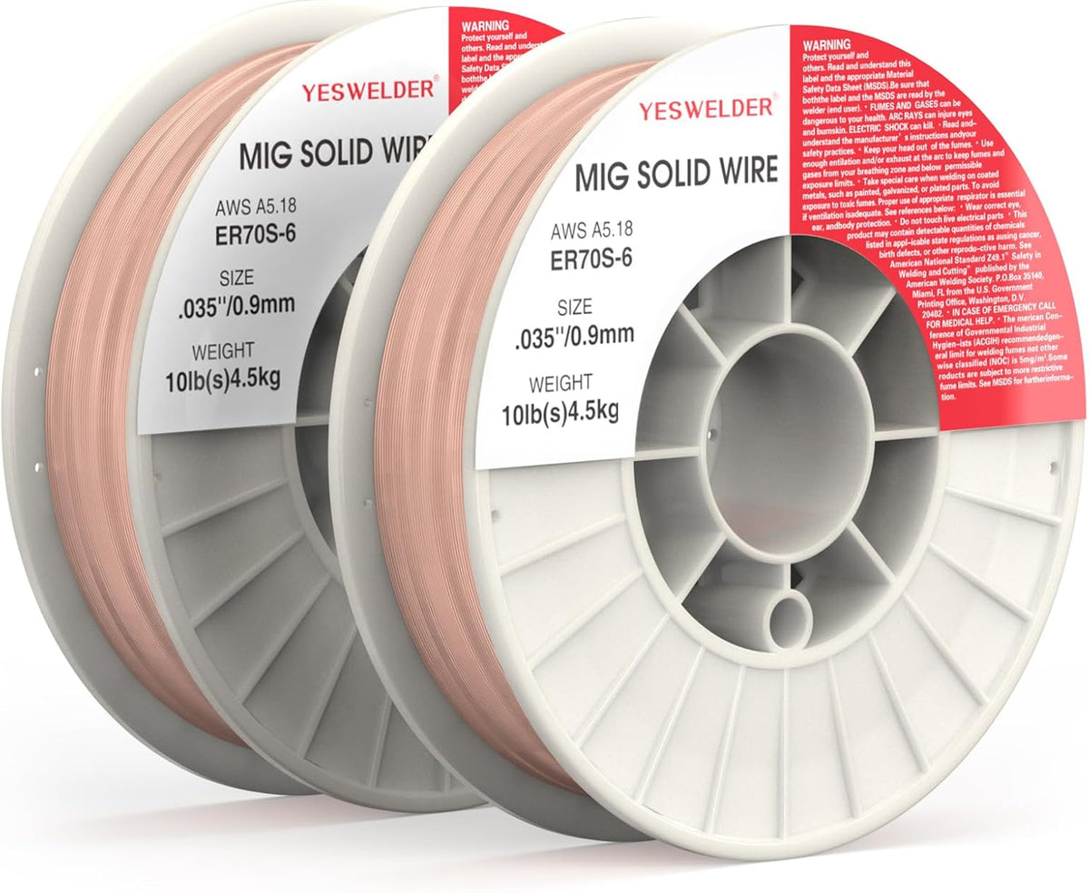 YESWELDER MIG Welding Wire, ER70S-6 Carbon Steel MIG Solid Wire