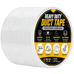 White 3 Inch Wide 30 Yard 9 Mil Heavy Duty Duct Tape Waterproof Repair Tape