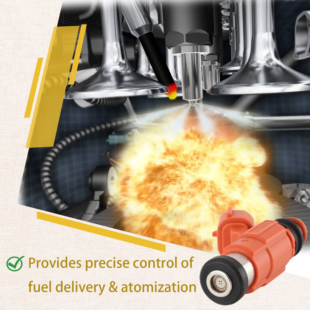 Compatible with/Yamaha/&/Mercury 2000-2010 Outboard 115HP Fuel Injectors