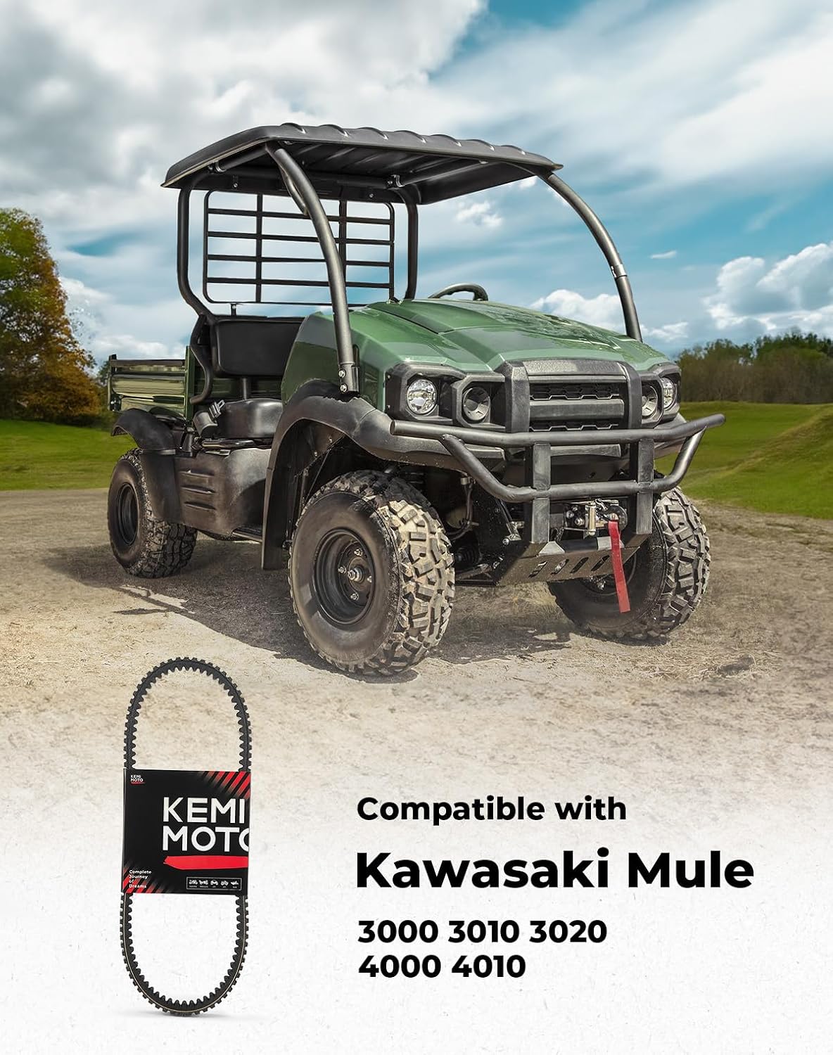 KEMIMOTO Drive Belt Compatible with Kawasaki Mule 3000 3010 3020 4000 4010