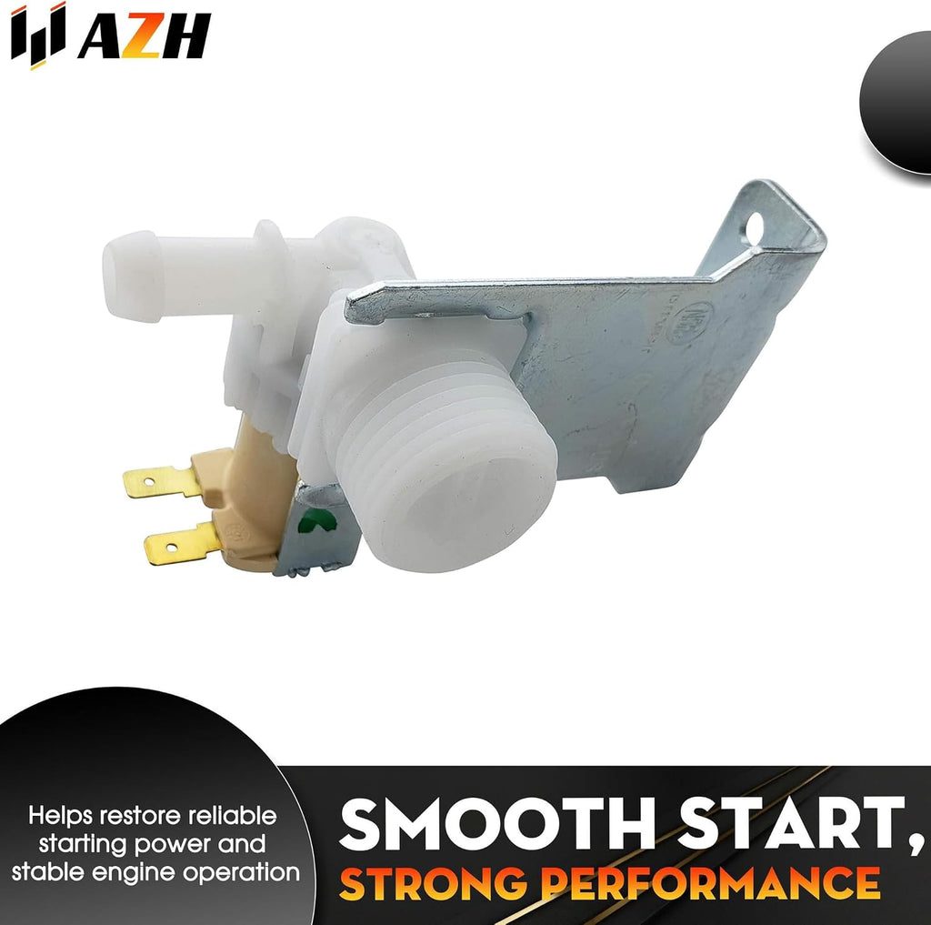 Water Inlet Valve Replacement For Frigidaire FGID2466QF2A FGID2466QF3A FGID2466QF4A FGID2466QF5A FGID2466QF6A FGID2466QF7A FGID2466QW0A FGID2466QW1A FGID2466QW2A FGID2466QW3A FGID2466QW4A Dishwasher