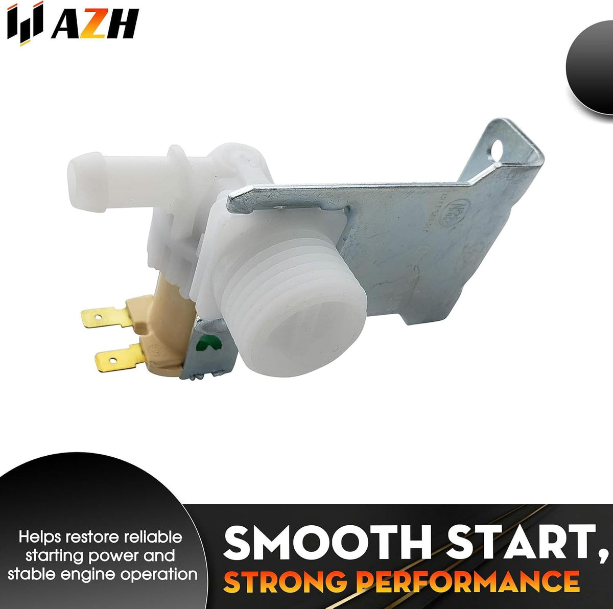 Water Inlet Valve Replacement For Frigidaire FGID2466QF2A FGID2466QF3A FGID2466QF4A FGID2466QF5A FGID2466QF6A FGID2466QF7A FGID2466QW0A FGID2466QW1A FGID2466QW2A FGID2466QW3A FGID2466QW4A Dishwasher