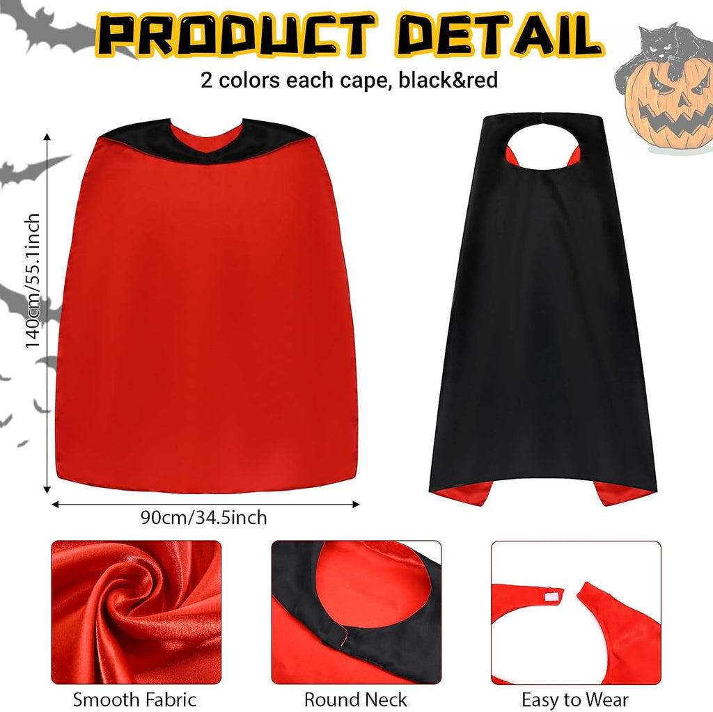 4 Pcs Halloween Puss Costume Cat Outfit Hat with Feather Belt Cat Tail Cape for Halloween Adult Women Men Cosplay