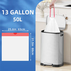 13.2 Gallon Tall Kitchen Drawstring Trash Bags, 120 Count Pre-separated Garbage Bags, Unscented, Leak Proof, Waste