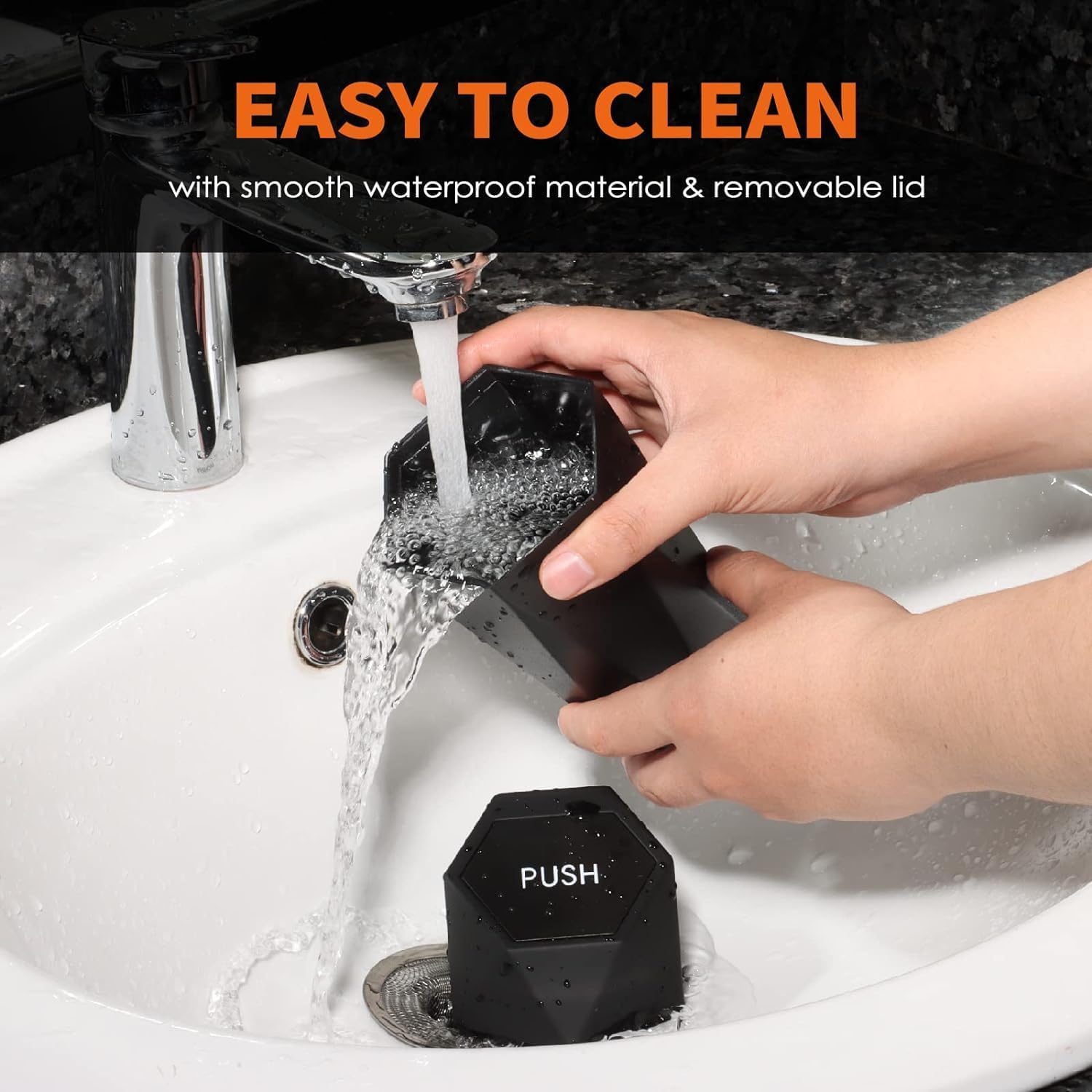 Car Trash Can with Lid - 2 Pack, Car Accessories for Interior, Leakproof Vehicle Garbage Can with 30 Attached Trash