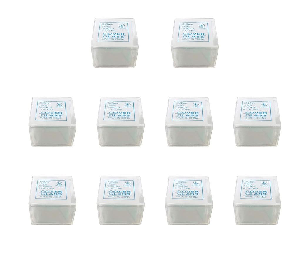 microscope accessories cover glasses Glass Microscope Cover Slip 22mm Length, 22mm Width(1000 pcs.)