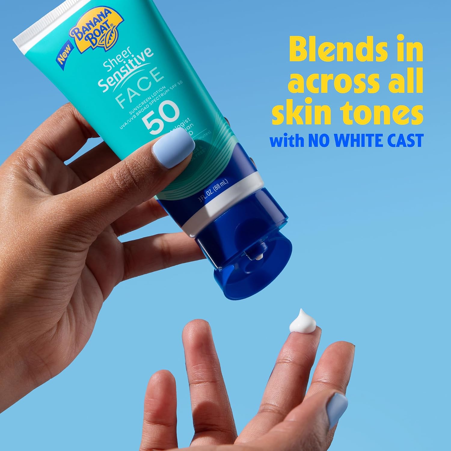 Sheer Sensitive Face Sunscreen Lotion SPF 50, 3 Fl Oz