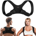 Back Brace Posture Corrector for Women and Men. Copper Infused Shoulder Straightener, Adjustable Upper Back Support