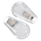 Ellipse Oval Joystick Head Rocker Ball Top Handle Arcade Game Replacement White 2pcs