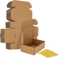 6x4x2 inches Shipping Boxes Set of 25, Brown Corrugated Cardboard Box Literature Mailer
