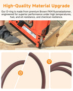 403992 O Ring Cylinder Seal Ring Compatible with Paslode Cordless Framing Nailer Retaining Ring System Brown FKM Fluoroelastomer Also Replaces Seal Ring for Nail Gun Maintenance(2pcs)
