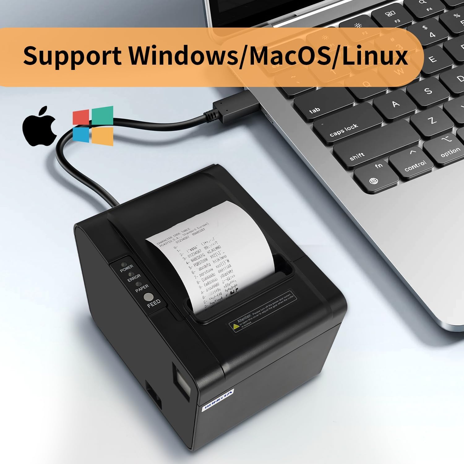 80mm Thermal POS Receipt Printer | Auto Cutter, Small Business