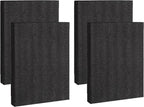 4‑Pack Black Polyethylene Foam Sheets, 12 x 16 x 0.5 Inch Protective Tool Padding