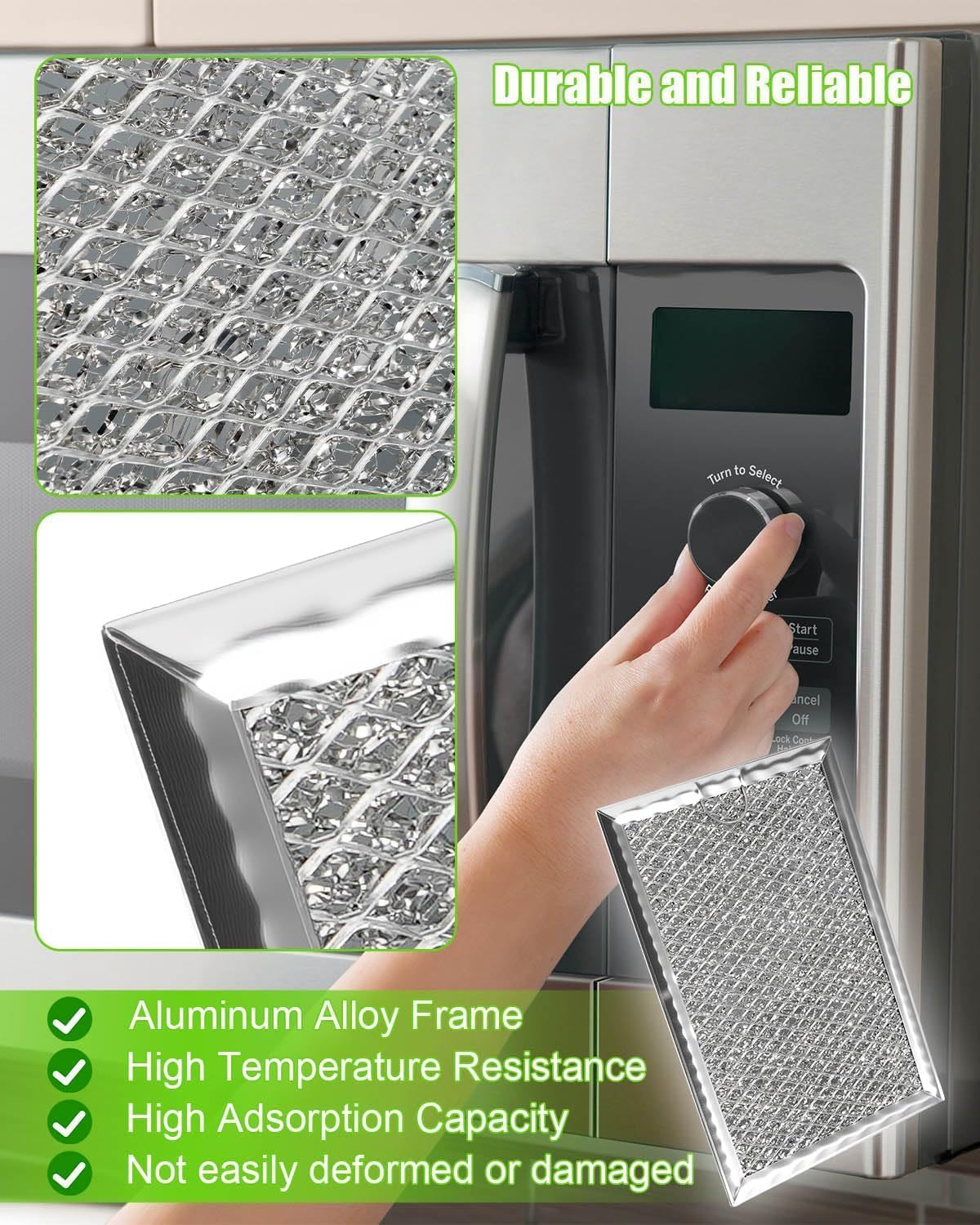 Microwave Grease Filter Fit for GE JVM3160DF8BB JVM3160DF8CC