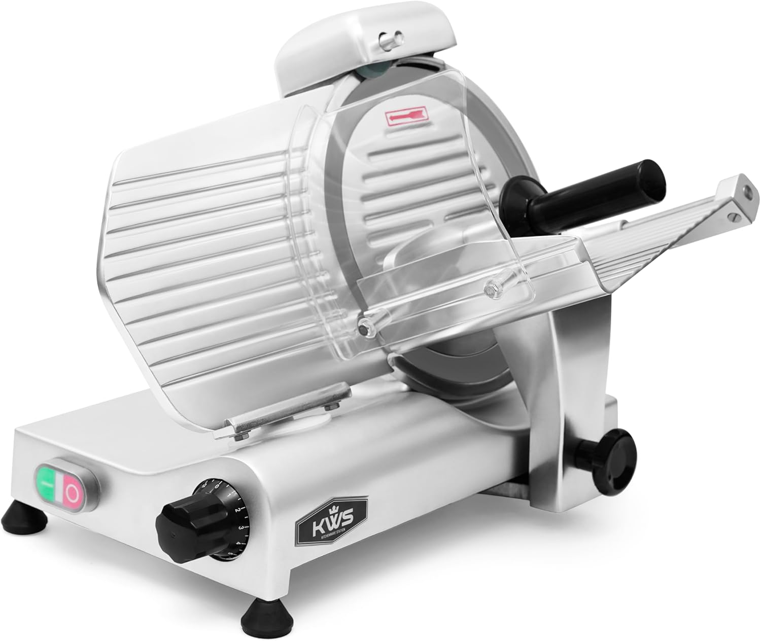10NS Commercial 10" Electric Meat Slicer, 320W High-Torque Motor, Stainless Steel Blade, Deli-Style Thin Slicing