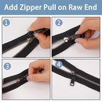Zipper Pull Replacement Metal Zipper Handle Mend Tab Repair (6 PCS)