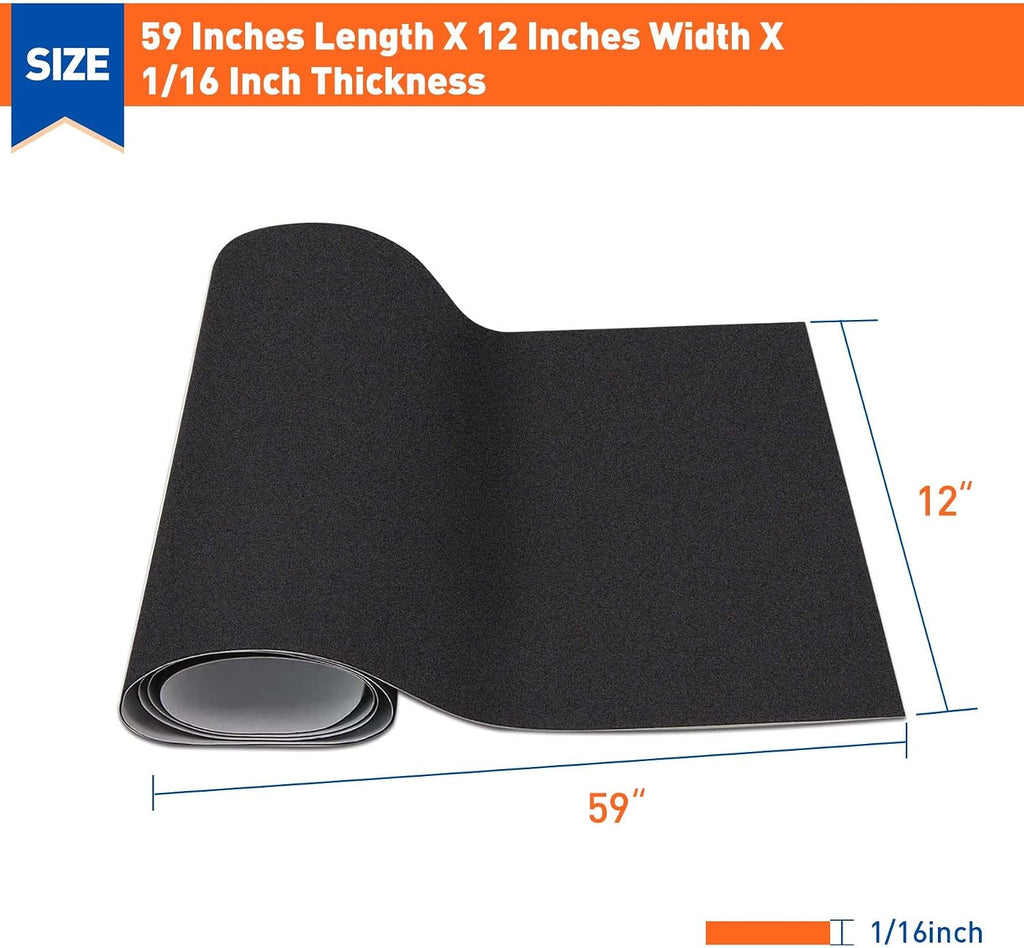 Adhesive Sponge Neoprene Foam Padding, 1/16" Thick x 12" x 59"