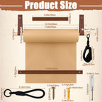 11.8" Kraft Wall Mounted Butcher Paper Roll Holder Dispenser