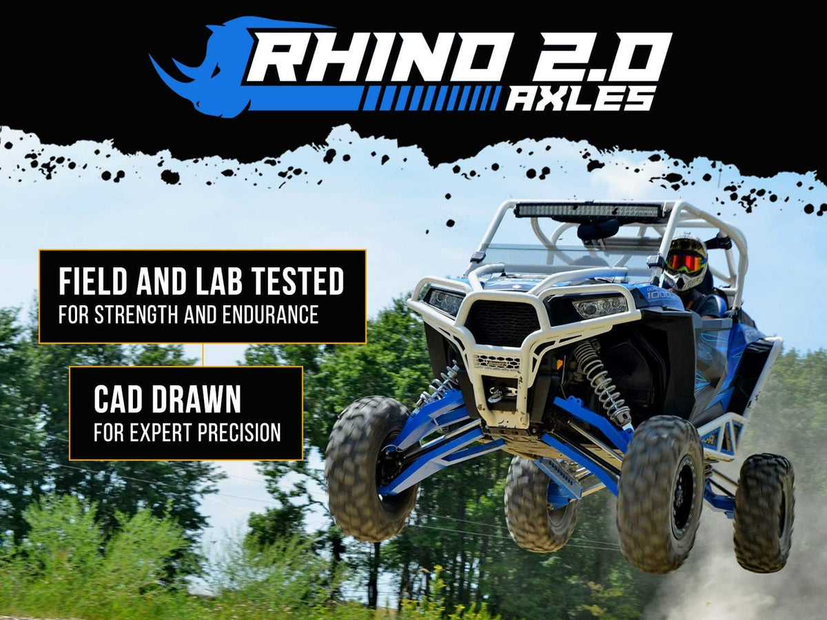 SuperATV Rhino 2.0 Front Axle for Can Am Maverick X3 Models