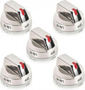 NX58R9421SG NX58N9420SG NX58R9421ST Knobs for Samsung Gas Stoves Replaces DG94-01712B, 5-Piece Burner Knob Set