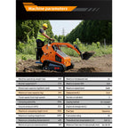 23 HP Compact Double Cooling Mini Skid Steer Loader DS-SS70