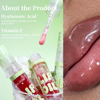 4 Pack Hydrating Glow Lip Oil Set, Moisturizing Lip Gloss, LIGHT