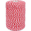 Bakers Twine String Red and White Cotton Twine 656 Feet Christmas Twine for Gift Wrapping DIY Crafts Home Decoration