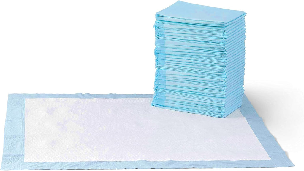 Leak-Proof Dog and Puppy Potty Training Pee Pads with Quick-Dry 5-Layer Design, X-Large Size 28 x 34 Inch, Blue &