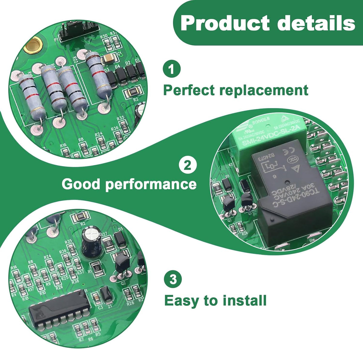 Upgrade PCBDM133S Defrost Control Board for Goodman Furnace Replacement Circuit Boards, Compatible With Multiple HVAC Systems