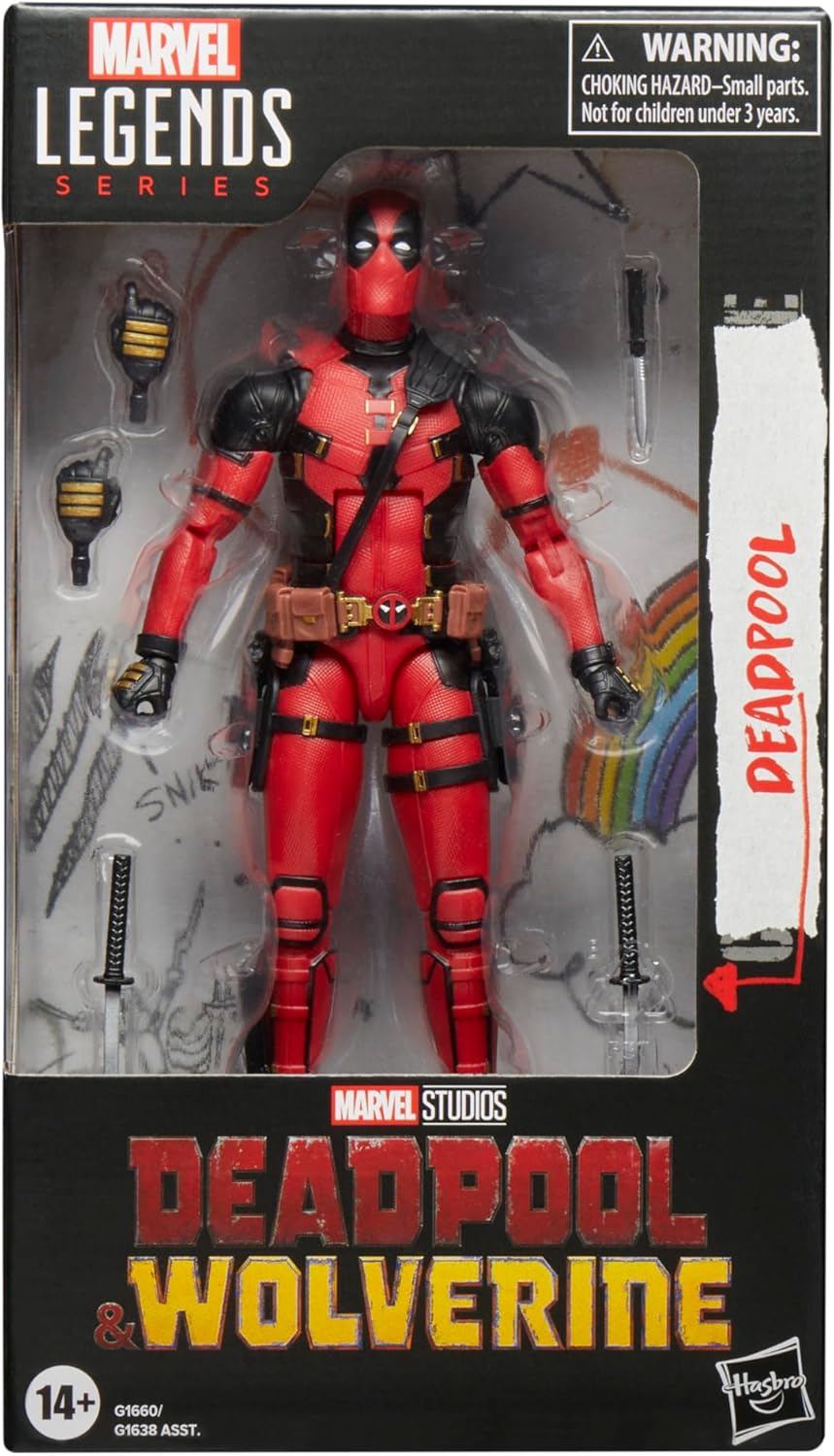 Legends Series Deadpool, Deadpool & Wolverine Collectible 6 Inch Action Figure for Adults Ages 14 and Up