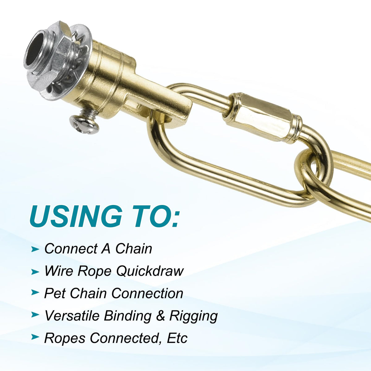 MECCANIXITY Chain Connectors 4mm Thick Copper 3Pack