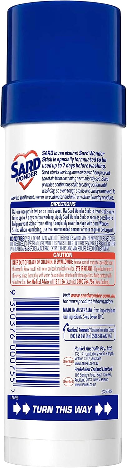 Wonder Concentrated Stain Remover Wonder Stick,100g, with Eucalyptus