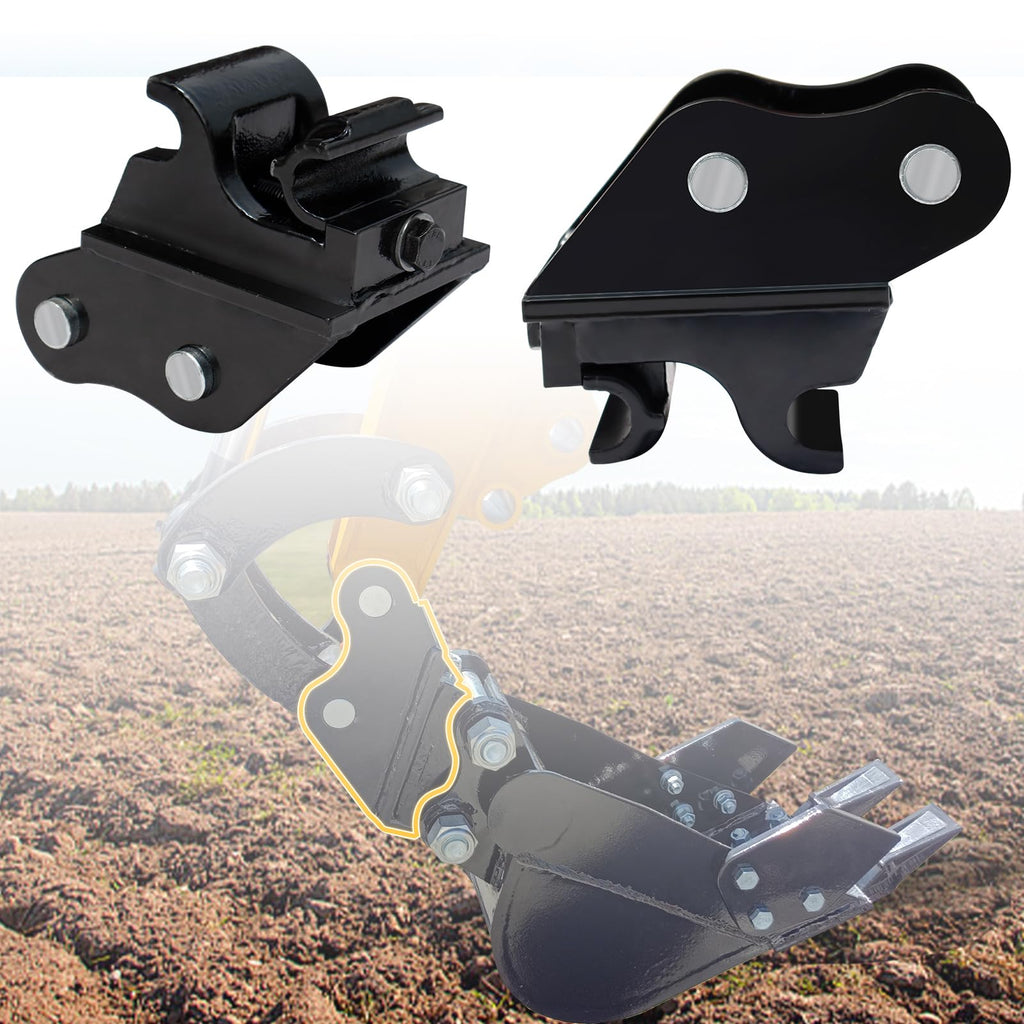 MMS Quick Change Hitch for Mini Excavators, Quick Connect Attachments Mechanical, Quick Hitch Coupler Fit for 0.8-1.8 Tons