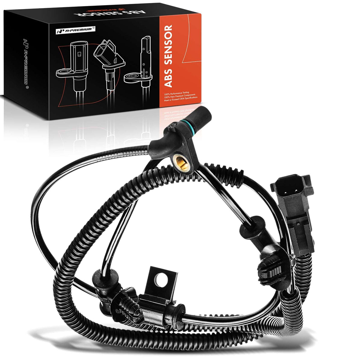 A-Premium Front ABS Wheel Speed Sensor Compatible with Ford & Lincoln