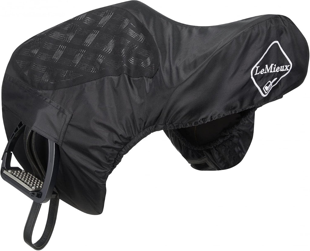 ProKit Ride On GP Saddle Cover in Black with Silicone Grip Seat, Waterproof Polyester Outer & Fleece Lining - One Size