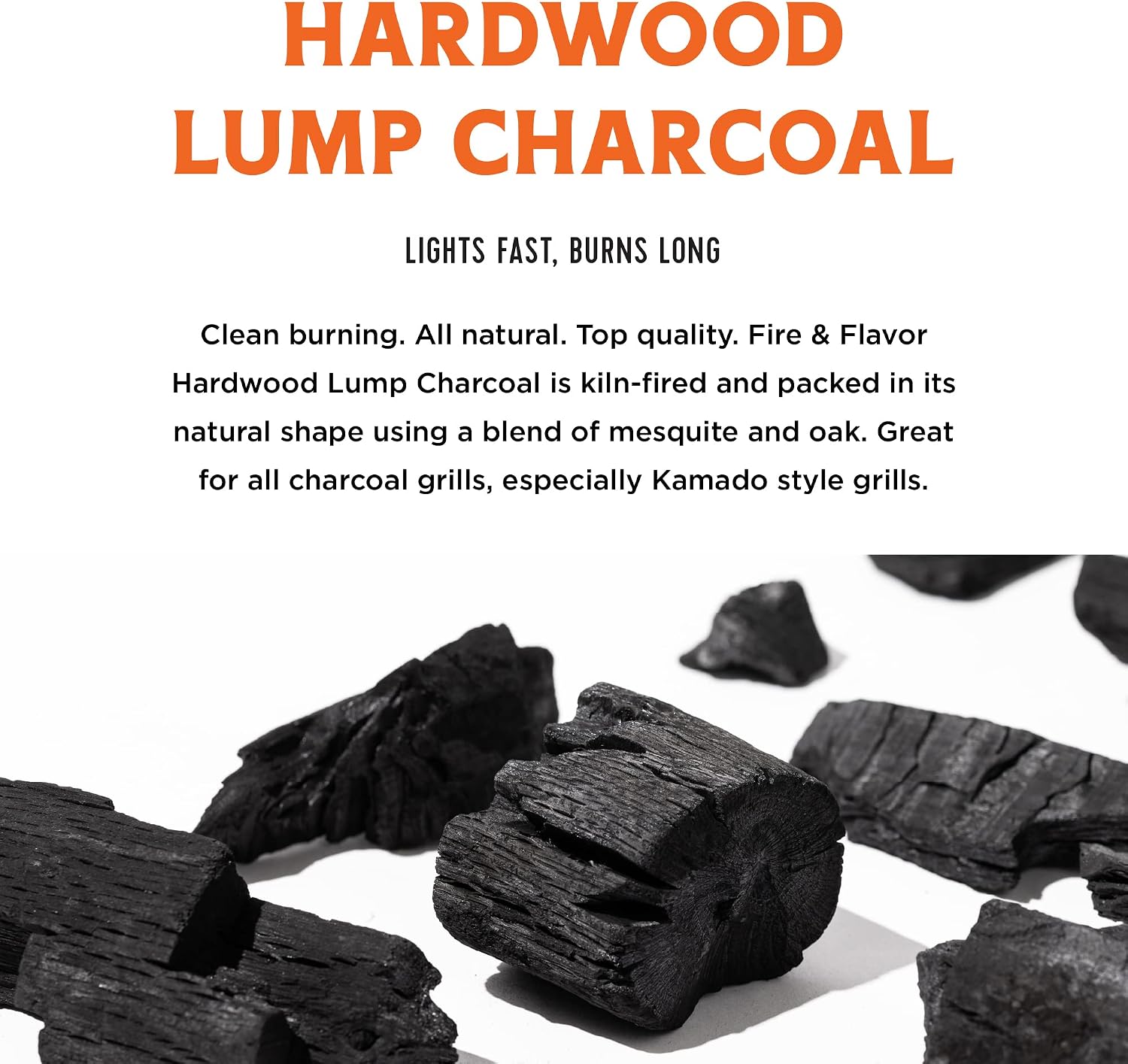 Premium All Natural Hardwood Lump Charcoal