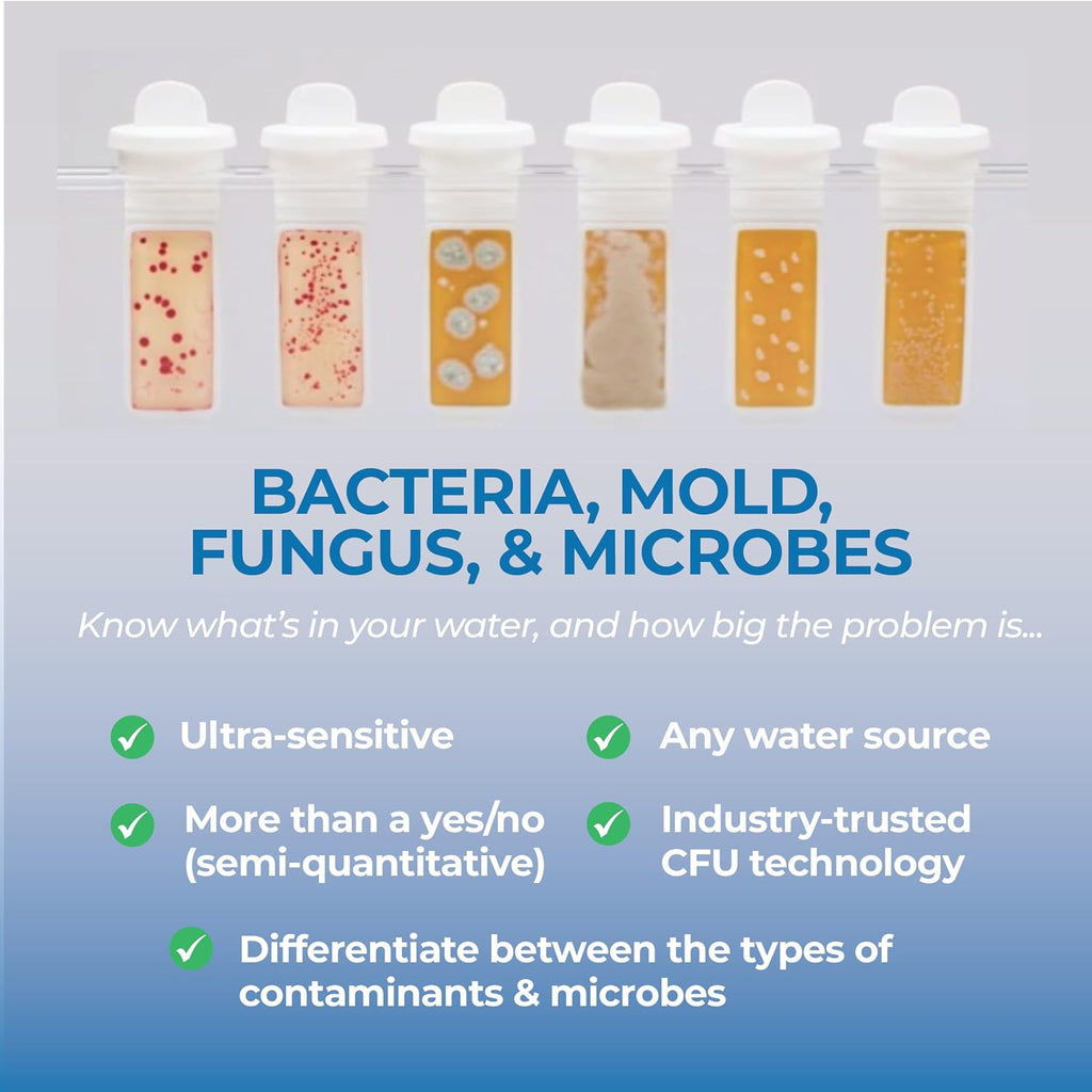Bacteria in Water Test Kit by Detekt (USA) DIY for Drinking/Tap/Well Water