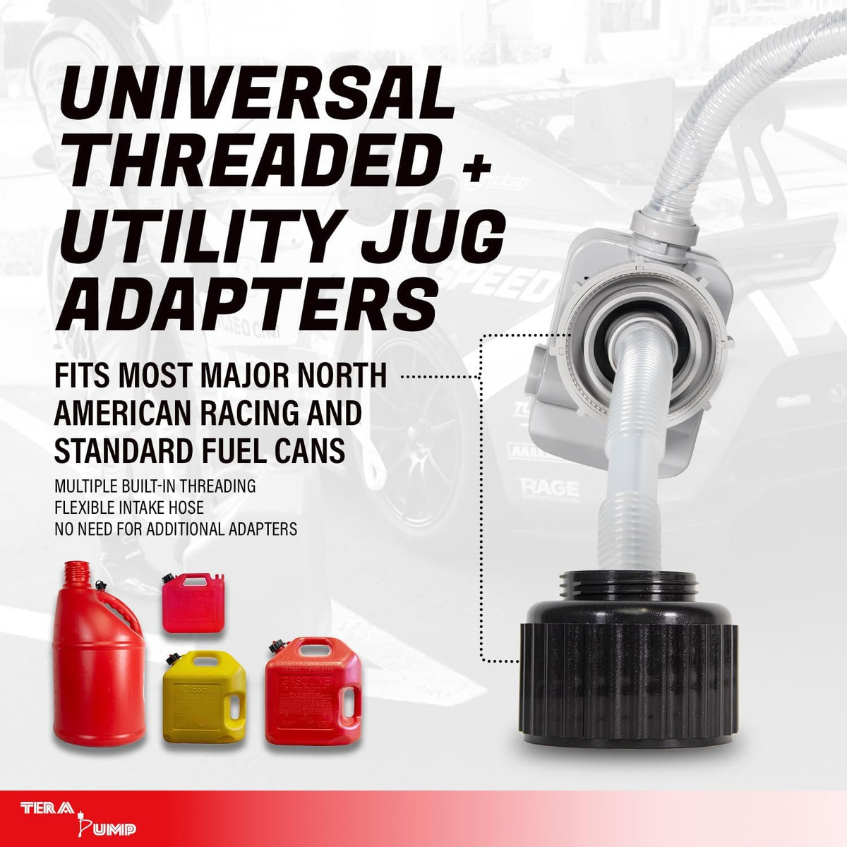 TERA PUMP Battery Powered Chemical Resistant Fuel Transfer Pump
