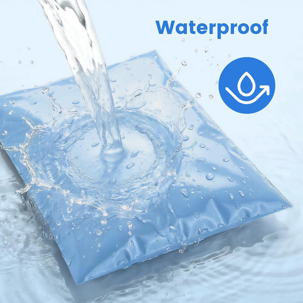 Poly Mailers 12x15.5 50PC Shipping Bags for Clothing Light Blue | Medium Size Self-Seal Mailing Poly Bags Shipping