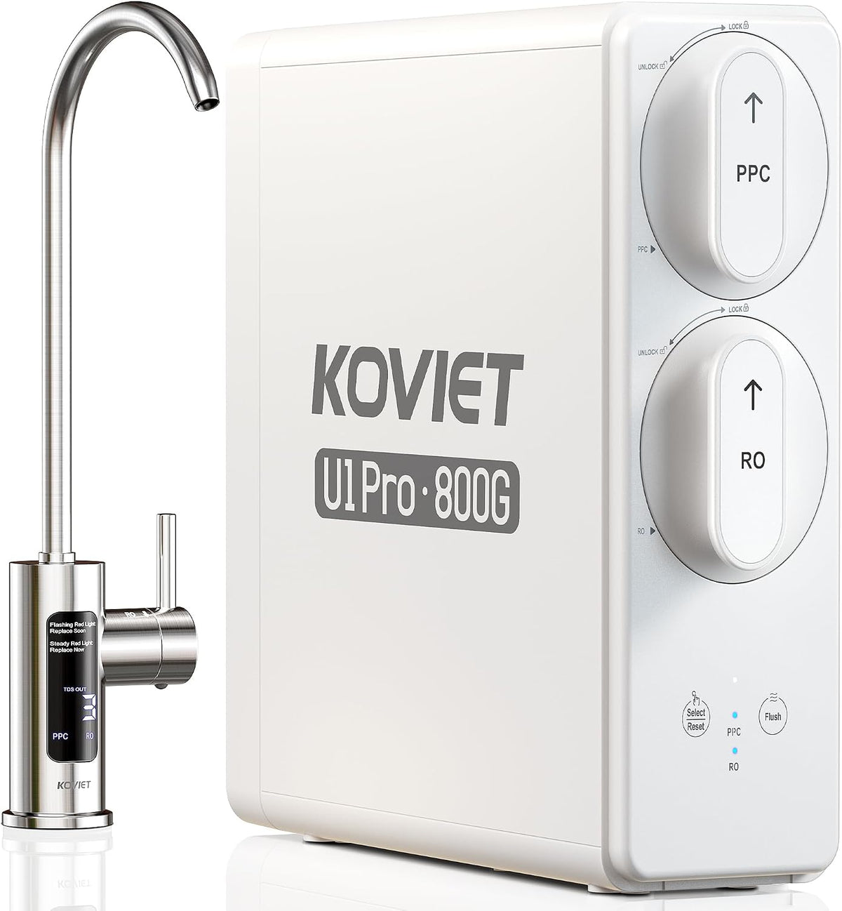 U1 Pro Under Sink Reverse Osmosis System, 800GPD Tankless