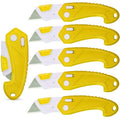 Lightweight Strong ABS Plastic Folding Utility Box Cutter (Bright Yellow, 6)