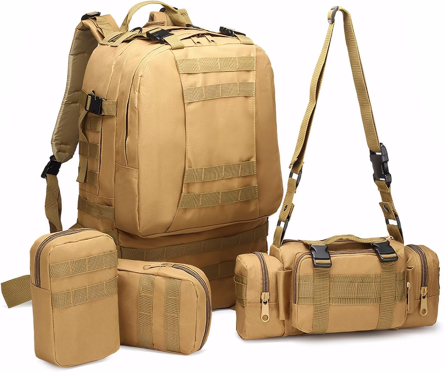 Military Tactical Backpack for Men 60L Waterproof Bug Out Bag Survival Rucksack Go Bag Emergency Molle System Army 3