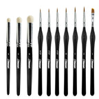 10 PCS Miniature Paint Brushes Drybrush Set,Detail Paint Brushes
