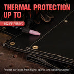 Silicone Coating Fiberglass Welding Blanket 4 x 6ft