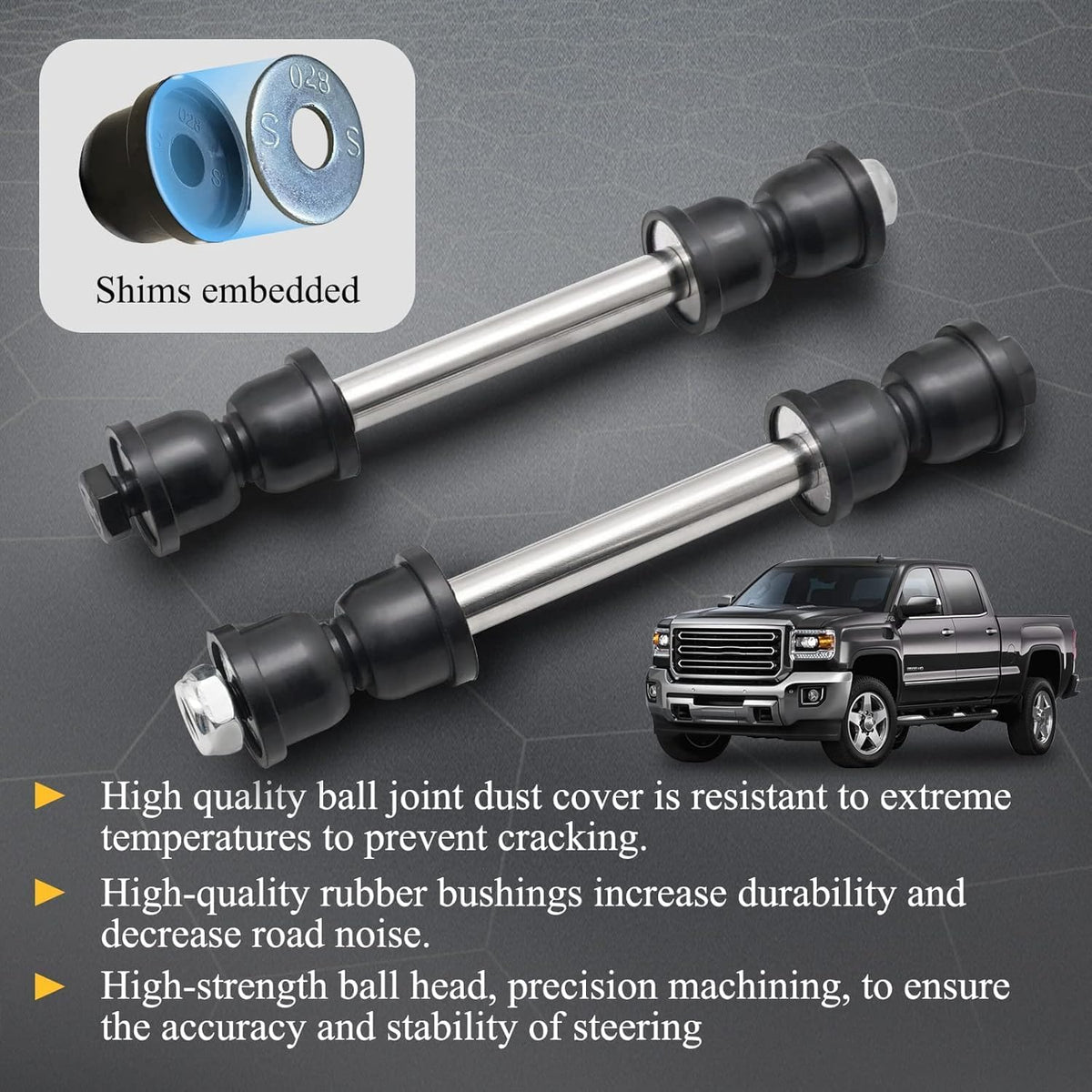 K700432 Front Stabilizer Sway Bar End Links for Chevrolet,GMC OE# K700538