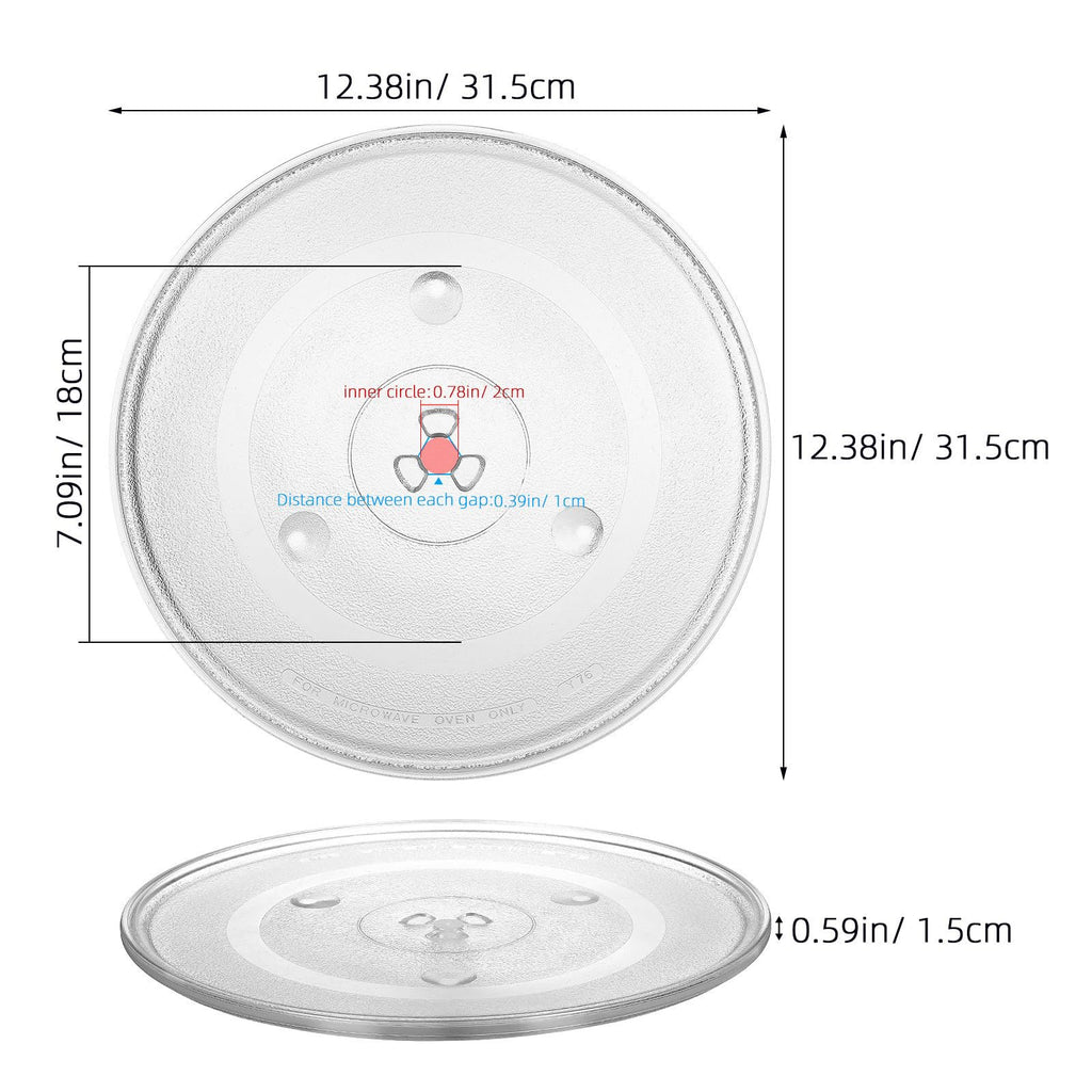 Microwave Glass Turntable Plate Replacement Tempered Glass Oven Tray