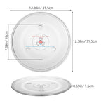 Microwave Glass Turntable Plate Replacement Tempered Glass Oven Tray