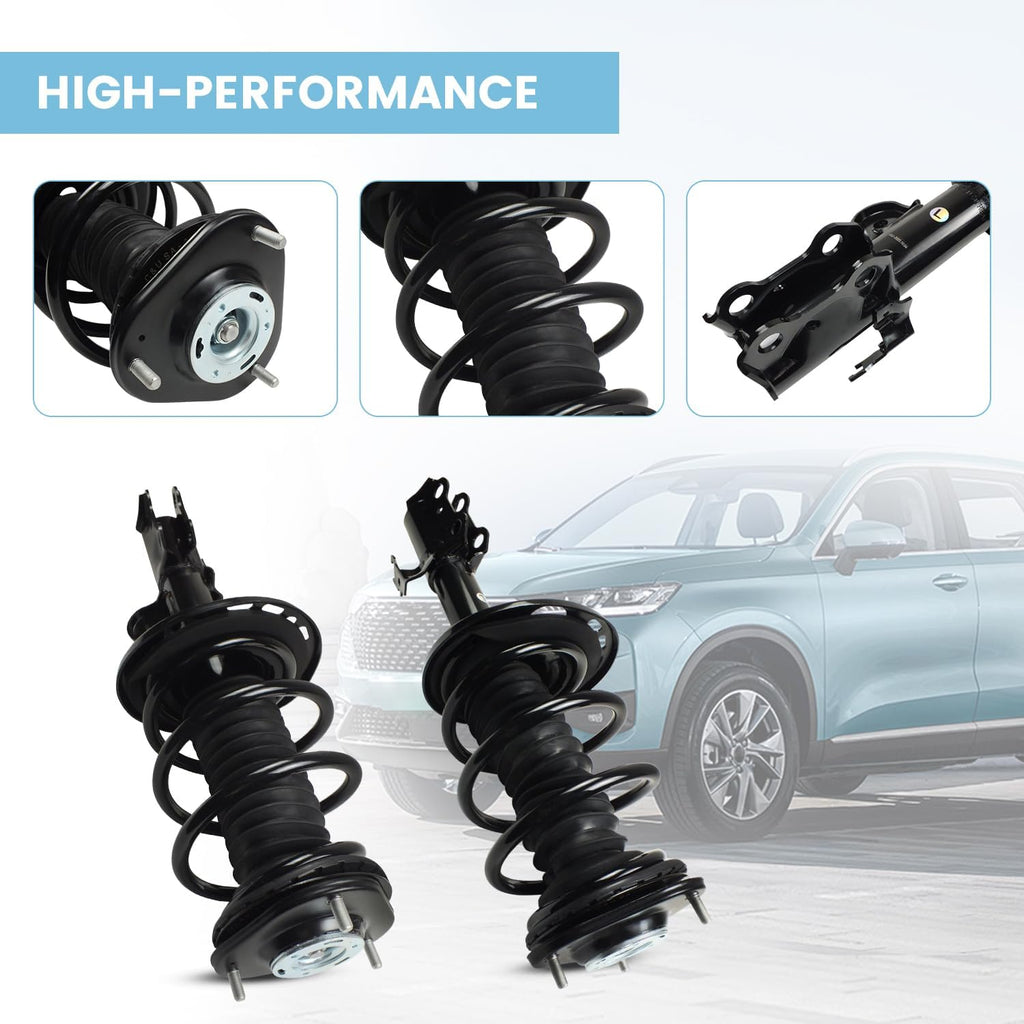 2PCS Front Struts Shocks Assembly w/Coil Spring Fit for 2006-2008 Toyota RAV4 2.4L L4, for 2009-2012 Toyota RAV4 2.5L L4 Front Shock Absorbers, Left & Right Replace 172275 172276